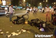 Hải Phòng: Hai xe máy chạy tốc độ cao đối đầu, bốn người thương vong