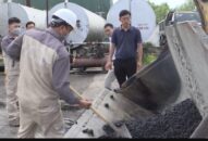 Sẽ khánh thành 200m đường trải nhựa phế liệu vào đầu tháng 10 tới