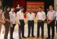 Đồng chí Bùi Thanh Tùng- Phó Trưởng Đoàn ĐBQH tiếp xúc cử tri tại xã Hồng Phong (An Dương)