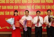 Hội nghị công bố các quyết định của Chánh văn phòng UBND TP về công tác cán bộ