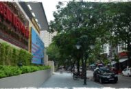 Đường hè khu vực trước cổng Bệnh viện Phụ sản: Thông thoáng, sạch đẹp