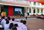 Tuyên truyền phòng cháy chữa cháy và phòng tránh tai nạn đuối nước tại trường THCS Hoa Động (huyện Thủy Nguyên)