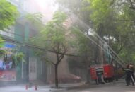 Cụm CQDN an toàn PCCC Dải trung tâm thành phố: Diễn tập phương án chữa cháy và cứu nạn cứu hộ