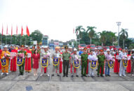 Cụm Cơ quan doanh nghiệp an toàn PCCC Khu Kinh tế Đình Vũ : Hội thao kỹ thuật chữa cháy lực lượng quần chúng lần thứ 11