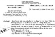 Hải Phòng: Giả mạo cán bộ Ban Tuyên giáo Thành ủy để bán tài liệu