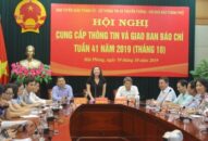 Giao ban và cung cấp thông tin báo chí tuần 41
