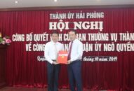 Đồng chí Đinh Minh Tuấn giữ chức vụ Phó Bí thư Quận uỷ Ngô Quyền