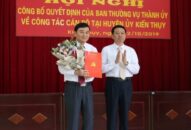 Đồng chí Nguyễn Mạnh Hùng giữ chức vụ Phó Bí thư Huyện ủy Kiến Thụy