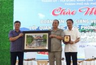 Tiếp đoàn cán bộ Học viện Quốc phòng Bộ Quốc phòng làm việc tại Hải Phòng