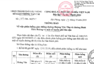 Thông báo phân luồng giao thông đường Hoàng Văn Thụ, Đinh Tiên Hoàng