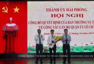 Đồng chí Phạm Văn Tân giữ chức vụ Phó Bí thư Quận uỷ Lê Chân