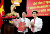 Văn phòng UBND thành phố: Công bố Quyết định bổ nhiệm Trưởng phòng Phòng Xây dựng, Giao thông và Công thương