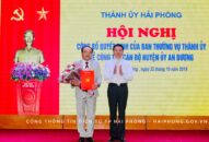 Đồng chí Nguyễn Trường Sơn giữ chức vụ Phó Bí thư Huyện uỷ An Dương