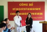 Công bố quyết định bổ nhiệm Giám đốc Bệnh viện Phục hồi chức năng Hải Phòng