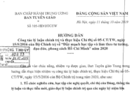 Hướng dẫn Chỉ thị 05-CT/TW về học tập, làm theo tư tưởng Hồ Chí Minh