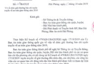 Giải thưởng báo chí tuyên truyền về an toàn giao thông năm 2019