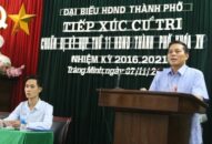 Chủ tịch UBND TP Nguyễn Văn Tùng tiếp xúc cử tri phường Tràng Minh