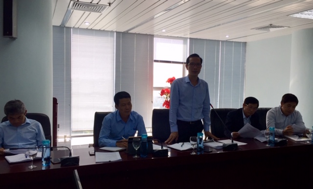 Đại diện Tổng Cty phát biểu tại buổi làm việc