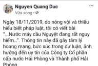 Phải xin lỗi vì tung tin ‘nước máy rất nguy hiểm’ lên facebook