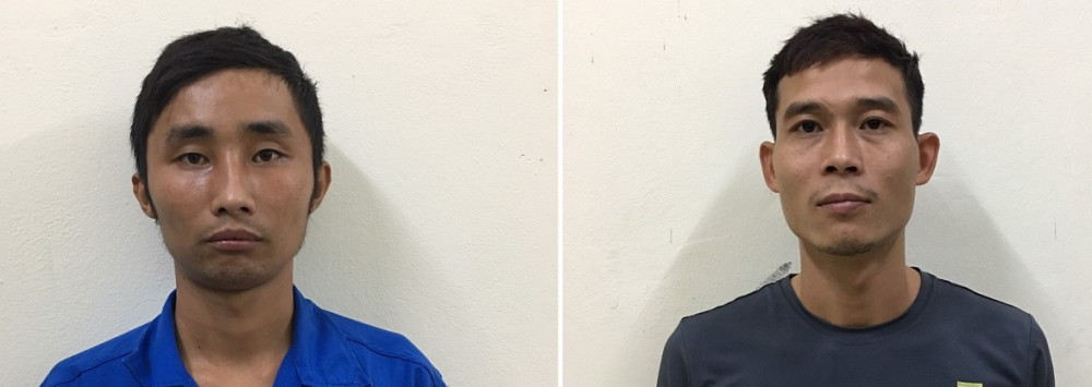 Đối tượng Kỳ và Anh tại cơ quan điều tra Đối tượng Kỳ và Anh tại cơ quan điều tra