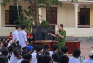 Tuyên truyền ATGT, phòng chống ma túy hơn 500 cán bộ, giáo viên, ĐVTN Trường THPT Cát Bà