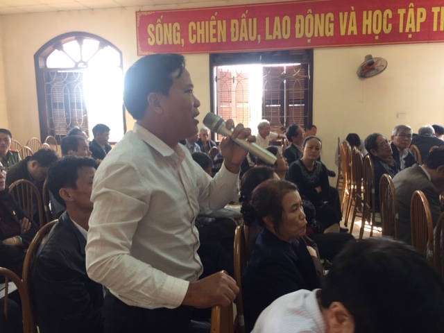 Nhân dân phường Văn Đẩu đánh gia cao vai trò của lực lượng Công an phường trong công tác bảo đảm ANCT, TTATXH