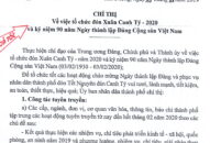Chuẩn bị  tổ chức đón Xuân Canh Tỵ – 2020 và kỷ niệm 90 năm Ngày thành lập Đảng Cộng sản Việt Nam