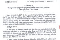 Tháng hành động quốc gia phòng, chống HIV/AIDS năm 2019