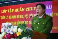 CÔNG AN THÀNH PHỐ: Tổ chức tập huấn Luật Quản lý, sử dụng vũ khí, vật liệu nổ, công cụ hỗ trợ