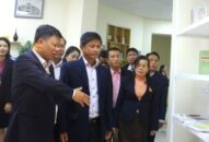 Quận ủy Lê Chân làm việc với lớp bồi dưỡng công tác tuyên huấn Đảng Nhân dân Cách mạng Lào