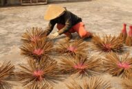 Làng nghề làm hương bài nổi tiếng Hải Phòng hối hả vào vụ Tết