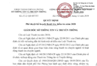 Công khai Kế hoạch thanh tra, kiểm tra năm 2020 trong lĩnh vực thông tin và truyền thông