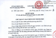 UBND thành phố phê duyệt kế hoạch thanh tra năm 2020