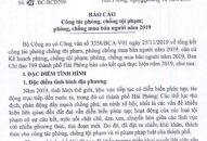 Triển khai hiệu quả công tác phòng, chống tội phạm; phòng, chống mua bán người năm 2019