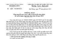 Thông báo tổng hợp kết quả Vòng 1 kỳ thi tuyển dụng công chức theo biên chế giao năm 2019