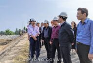 Công trình xây dựng cầu sông Hóa đang được gấp rút hoàn thiện để đưa vào khai thác ngày 28/12/2019