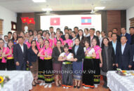 Quận ủy Lê Chân làm việc với Lớp bồi dưỡng công tác tuyên huấn dành cho cán bộ Đảng Nhân dân Cách mạng Lào