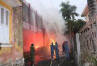 Huyện An Lão diễn tập phương án chữa cháy khu dân cư