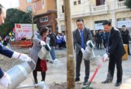 Trưởng ban Tuyên giáo Thành uỷ Đào Khánh Hà tham gia Tết trồng cây tại quận Ngô Quyền