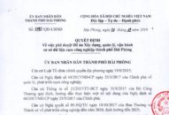 Phê duyệt Đề án Xây dựng, quản lý, vận hành cơ sở dữ liệu cụm công nghiệp thành phố Hải Phòng