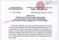 Thông báo kết luận của Chủ tịch UBND thành phố về công tác phòng, chống dịch bệnh do chủng mới của vi rút Corona gây ra