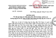 Hướng dẫn áp dụng các biện pháp theo dõi sức khỏe, cách ly các trường hợp đi từ các vùng có dịch viêm đường hô hấp cấp do Covid-19