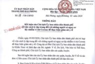 Thông báo kết luận của UBND thành phố Hải Phòng về việc cách ly tập trung đối với những người có nguy cơ lây nhiễm vi rút Corona để thực hiện giám sát y tế
