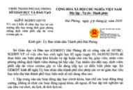 Sở GD&ĐT xin ý kiến UBND thành phố về tổ chức dạy học tại các trường tiểu học trong thời gian có dịch nCoV