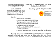 Sở GD&ĐT thông báo việc tổ chức dạy và học tại các đơn vị giáo dục, kể từ ngày 6/2/2020