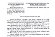 Sở GD-ĐT Hải Phòng đề xuất cho học sinh nghỉ học từ ngày 8/2 đến 16/2/2020