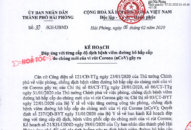Kế hoạch đáp ứng với từng cấp độ dịch bệnh viêm đường hô hấp cấp do chủng mới của vi rút Corona gây ra