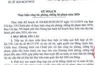 Tăng cường phòng ngừa và tấn công trấn áp tội phạm năm 2020