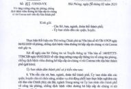 UBND thành phố yêu cầu tăng cường công tác phòng, chống dịch do chủng vi rút Corona mới trên địa bàn thành phố