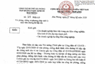 Tạm dừng tiếp nhận lao động từ Trung Quốc quay trở lại Việt Nam làm việc và các lao động di chuyển qua các vùng dịch trong thời gian công bố dịch bệnh